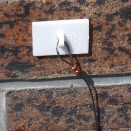 Uchwyt plastikowy do mocowania linki do ściany, 100 szt.