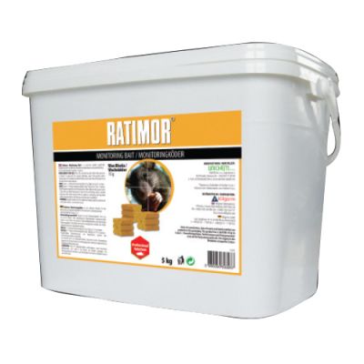 Ratimor monitoring kostka woskowa 15 g, wiaderko 5 kg